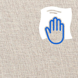 Poltrona a dondolo Morelia in tessuto color noce crema